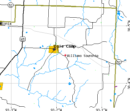 Williams township, MO map