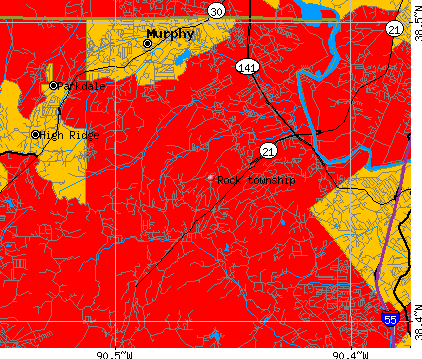 Rock township, MO map
