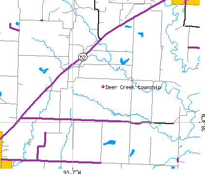Deer Creek township, MO map