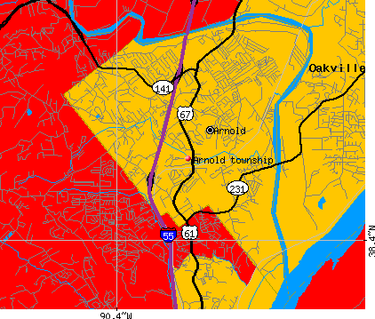 Arnold township, MO map
