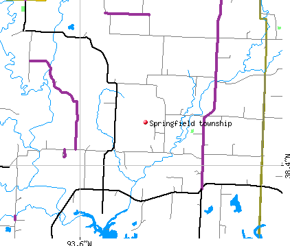 Springfield township, MO map