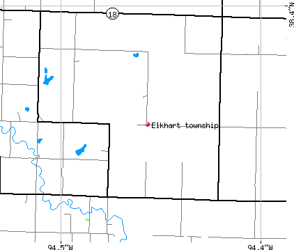 Elkhart township, MO map