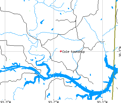 Cole township, MO map