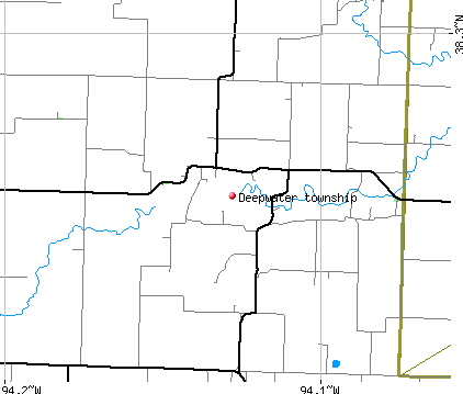 Deepwater township, MO map