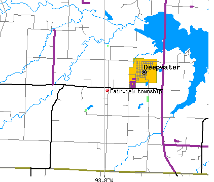 Fairview township, MO map