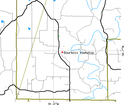 Bourbois township, MO map
