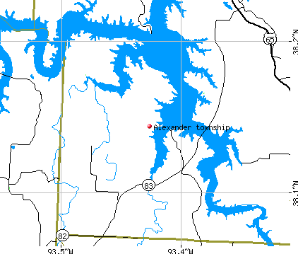Alexander township, MO map