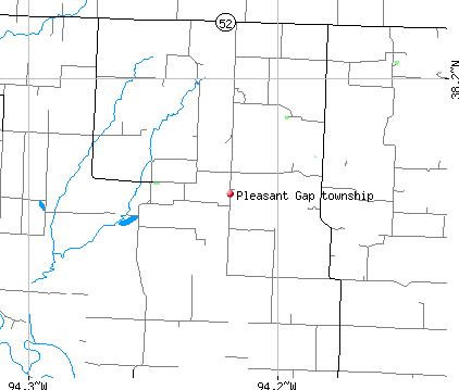 Pleasant Gap township, MO map