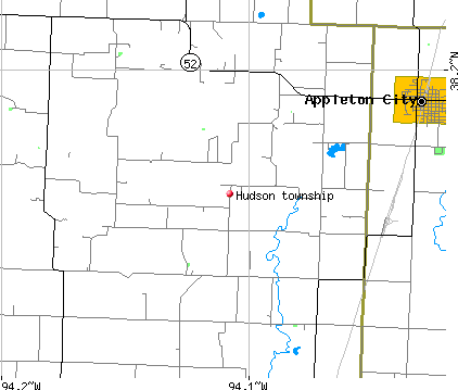 Hudson township, MO map