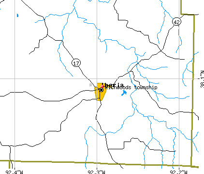 Richwoods township, MO map