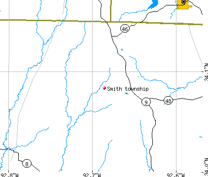 Smith township, AR map