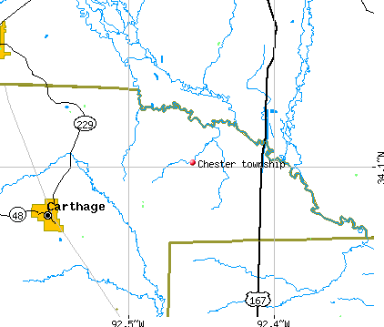Chester township, AR map
