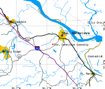 Ste. Genevieve township, MO map