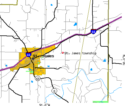 St. James township, MO map