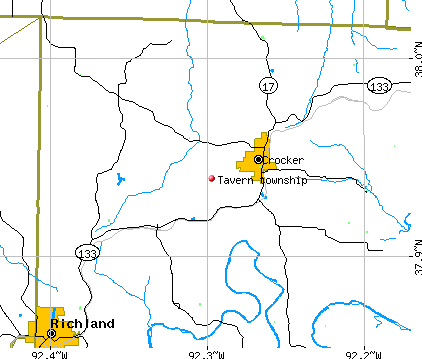 Tavern township, MO map