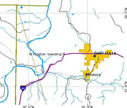 Arlington township, MO map