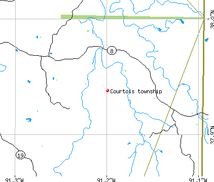 Courtois township, MO map