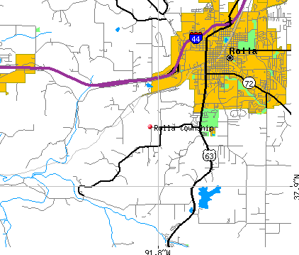 Rolla township, MO map