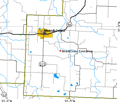 Weaubleau township, MO map