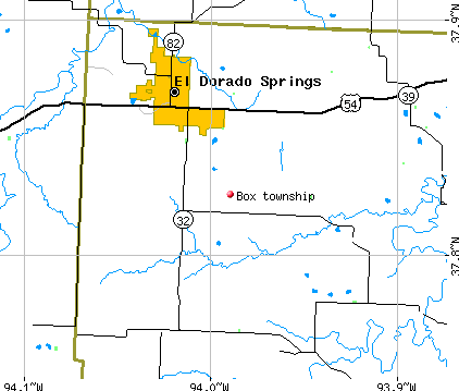 Box township, MO map