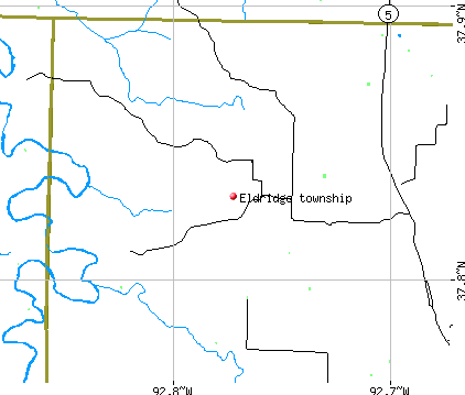 Eldridge township, MO map