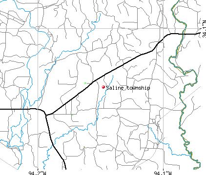 Saline township, AR map