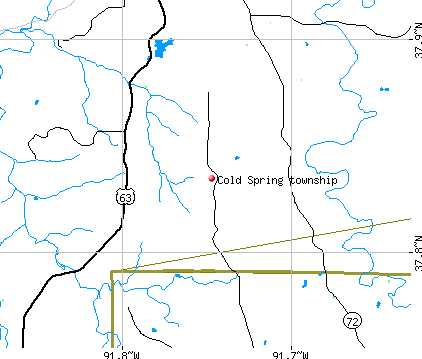 Cold Spring township, MO map