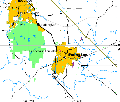 St. Francois township, MO map