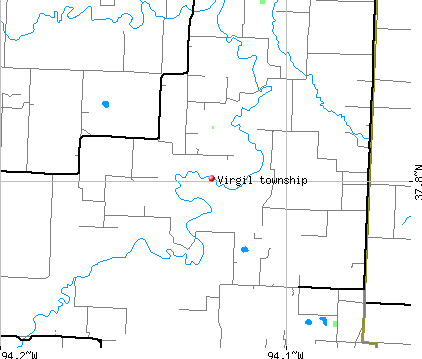 Virgil township, MO map
