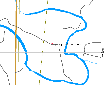 Spring Hollow township, MO map