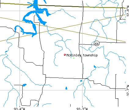 McKinley township, MO map