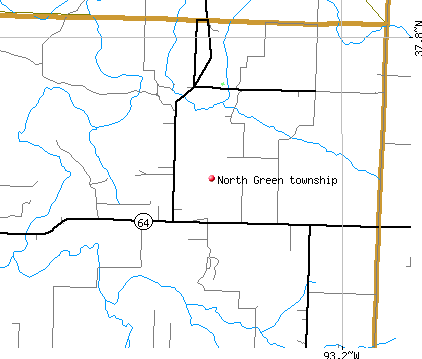 North Green township, MO map