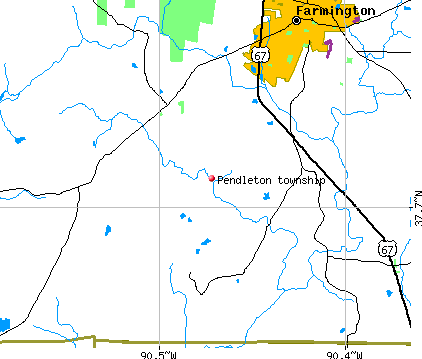 Pendleton township, MO map