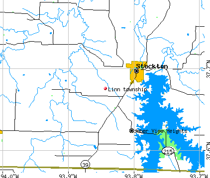 Linn township, MO map