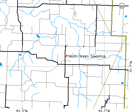 South Green township, MO map