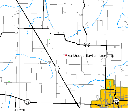 Northwest Marion township, MO map