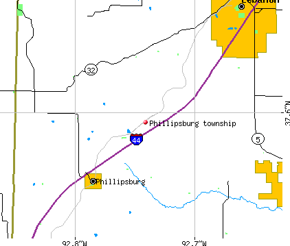 Phillipsburg township, MO map