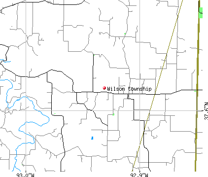 Wilson township, MO map