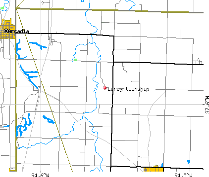 Leroy township, MO map