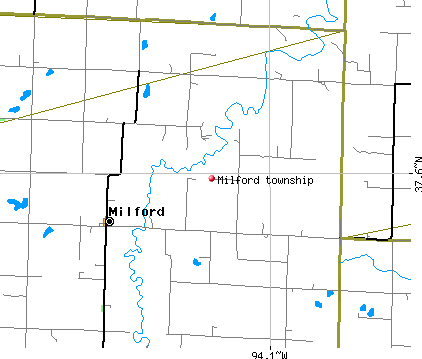 Milford township, MO map