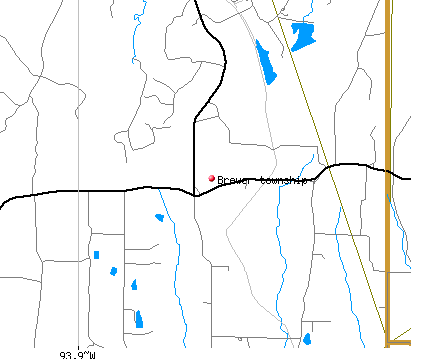 Brewer township, AR map