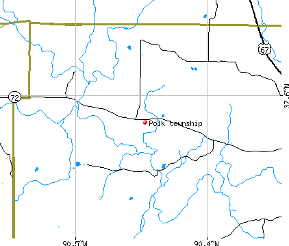 Polk township, MO map