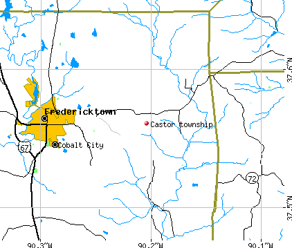 Castor township, MO map