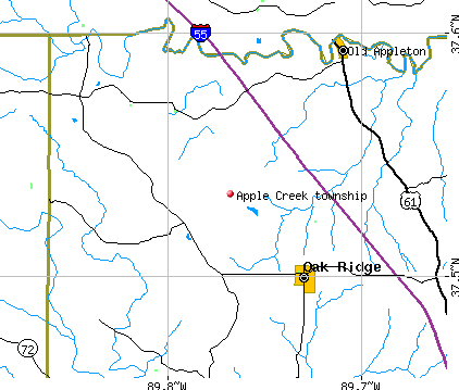 Apple Creek township, MO map