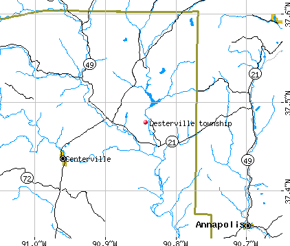Lesterville township, MO map