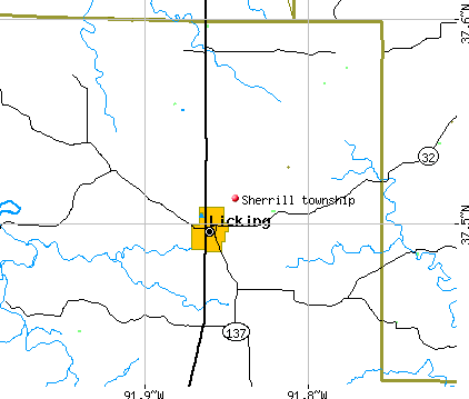 Sherrill township, MO map