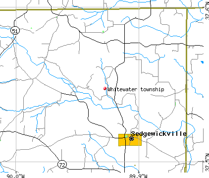 Whitewater township, MO map