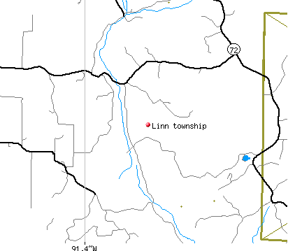Linn township, MO map
