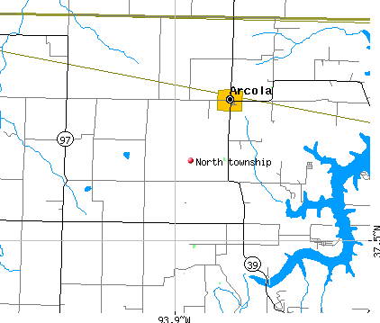 North township, MO map