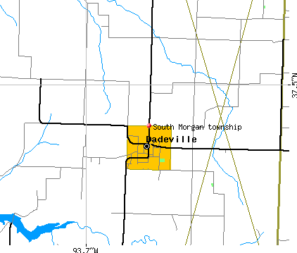 South Morgan township, MO map